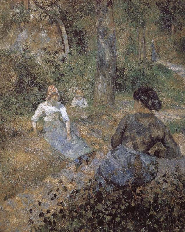 Camille Pissarro rest oil painting image